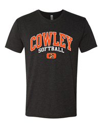 TRT Black Cowley Softball w/ Tiger Logo T-shirt