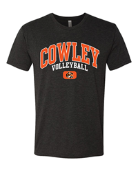 TRT Black Cowley Volleyball w/ Tiger Logo T-shirt
