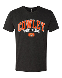 TRT Black Cowley Wrestling with Tiger Logo T-shirt
