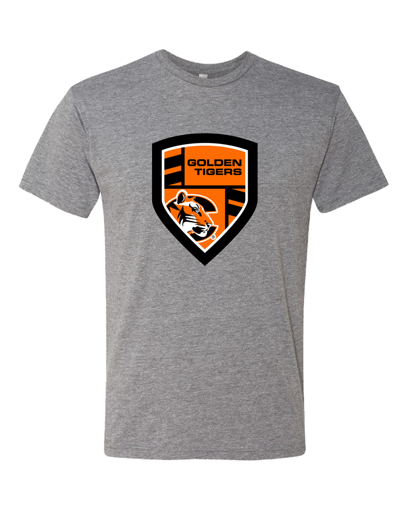 TRT Golden Tigers w/ Tiger Logo Crest Heather Grey T-Shirt (SKU 1011554124) TRT Golden Tigers w/ Tiger Logo Crest Heather Grey T-Shirt (SKU 1011554124)