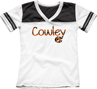 Blue 84 Youth Tshirt Vneck Glitter Cowley C