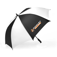 ShedRain Brand Auto Open Black & White 58" Golf Cowley Umbrella