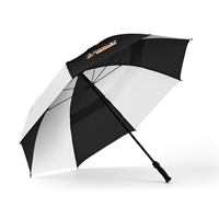 ShedRain Brand Windjammer Vented Black & White 62" Cowley Umbrella