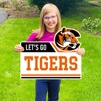 Yard Sign Let's Go Tigers