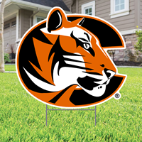 Yard Sign w/ Tiger Logo